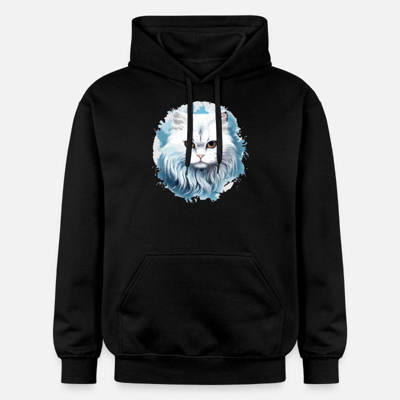 Chat persan Perser Katze - Sweat à capuche Softstyle® Gildan Unisexe - noir
