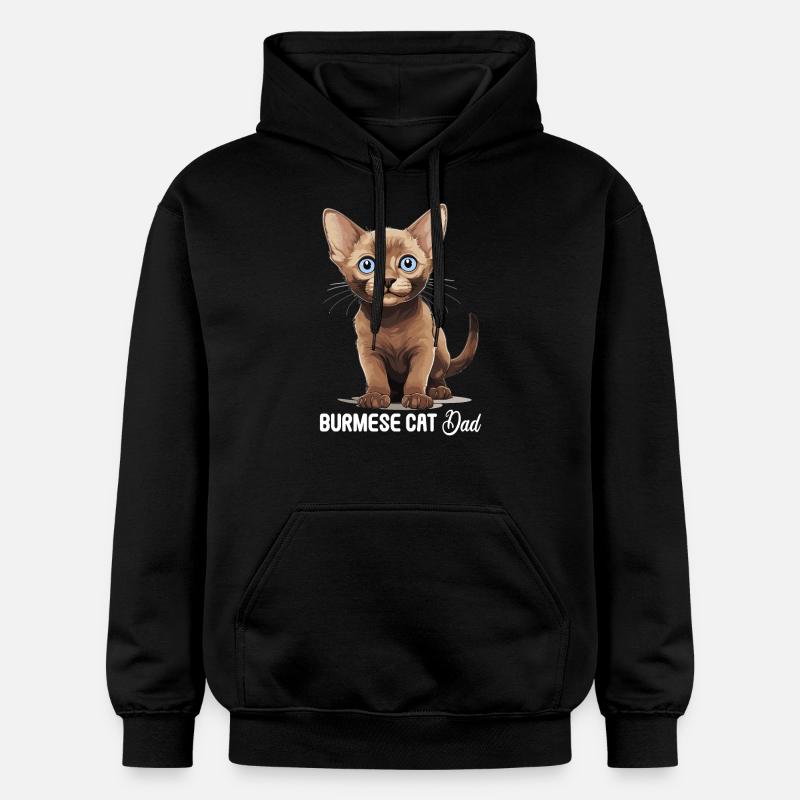 Chat birman Birmanie Katze - Sweat à capuche Softstyle® Gildan Unisexe - noir