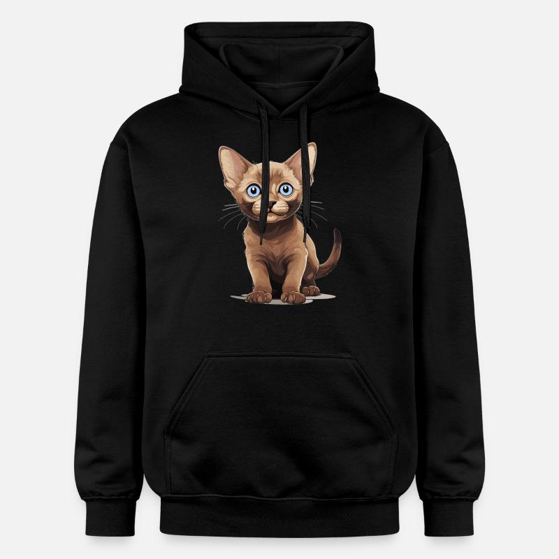 Chat birman Birmanie Katze - Sweat à capuche Softstyle® Gildan Unisexe - noir
