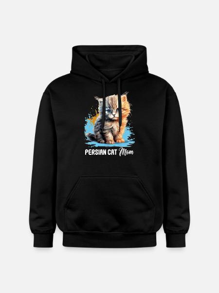 Persian Cat Perser Katze - Gildan Unisex Softstyle® Midweight Hoodie - black