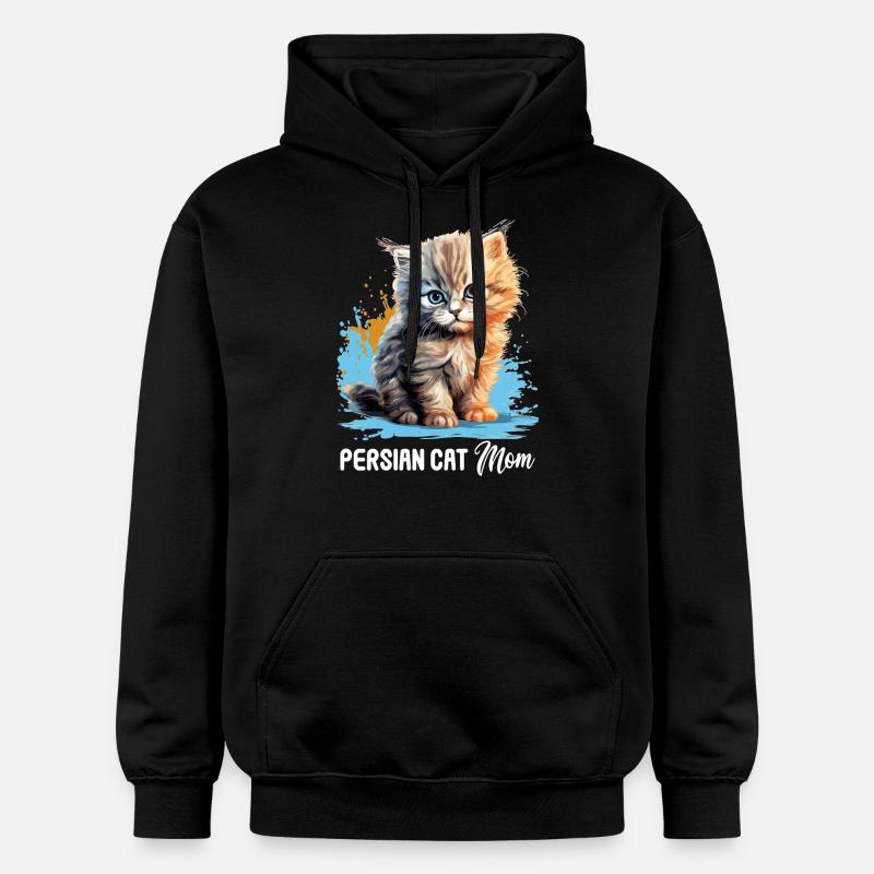 Chat persan Perser Katze - Sweat à capuche Softstyle® Gildan Unisexe - noir
