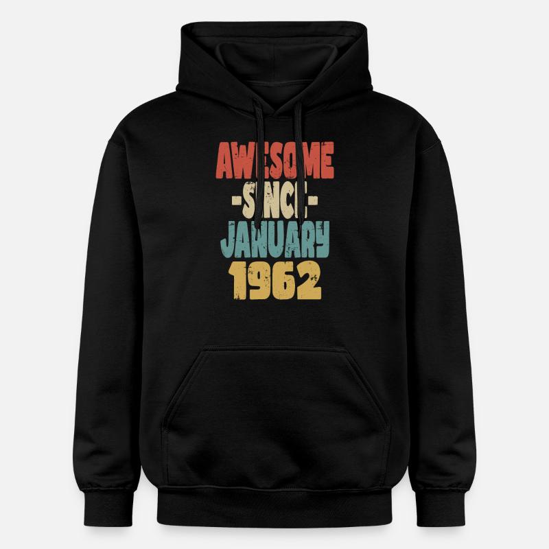 Génial janvier 1954 - Sweat à capuche Softstyle® Gildan Unisexe - noir