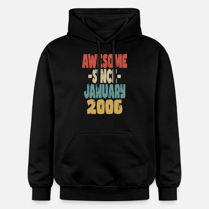Génial Janvier 2006 - Sweat à capuche Softstyle® Gildan Unisexe - noir