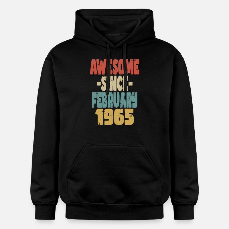 Génial Février 1965 - Sweat à capuche Softstyle® Gildan Unisexe - noir