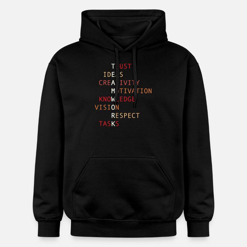 Travail d’Équipe - Sweat à capuche Softstyle® Gildan Unisexe - noir