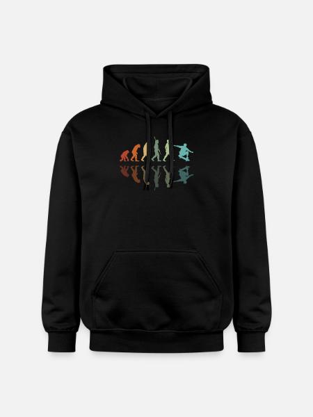 Skater-Evolution - Gildan Unisex Softstyle® Midweight Hoodie - Schwarz
