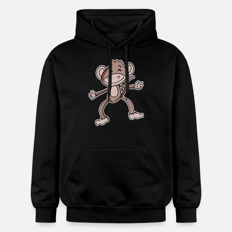 Singe - Sweat à capuche Softstyle® Gildan Unisexe - noir