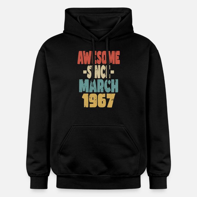 Génial mars 1967 - Sweat à capuche Softstyle® Gildan Unisexe - noir