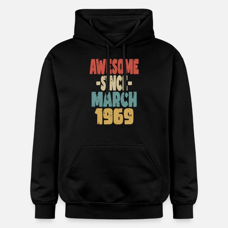 Génial mars 1969 - Sweat à capuche Softstyle® Gildan Unisexe - noir