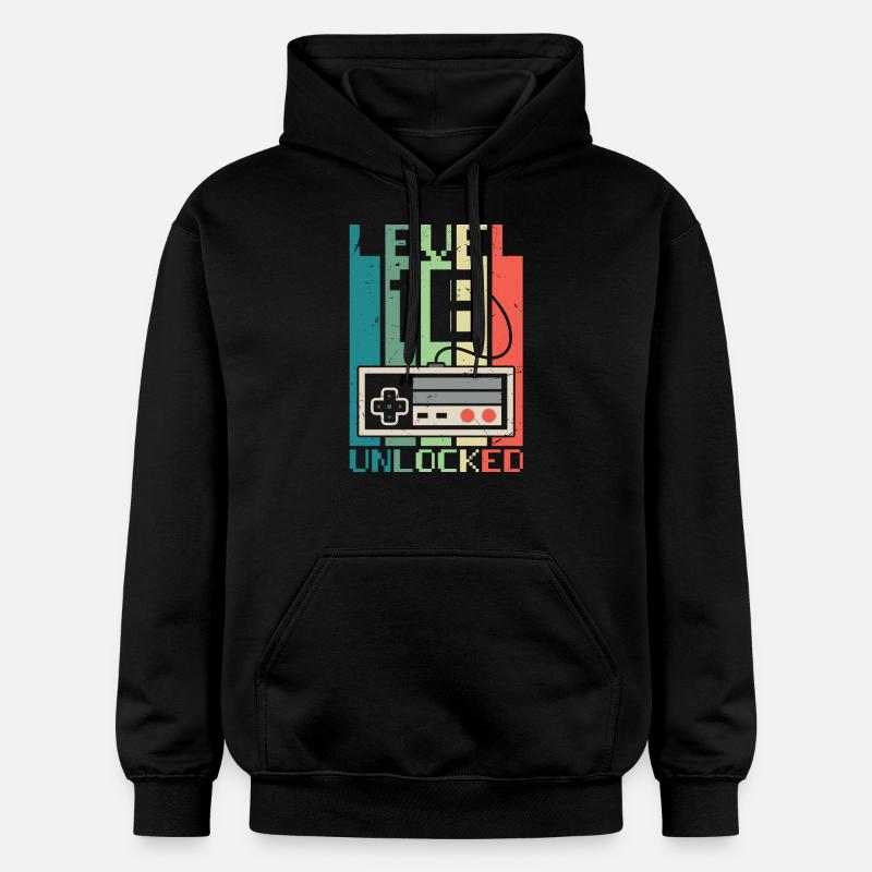 Level 18 freigeschaltet - Gildan Unisex Softstyle® Midweight Hoodie - Schwarz
