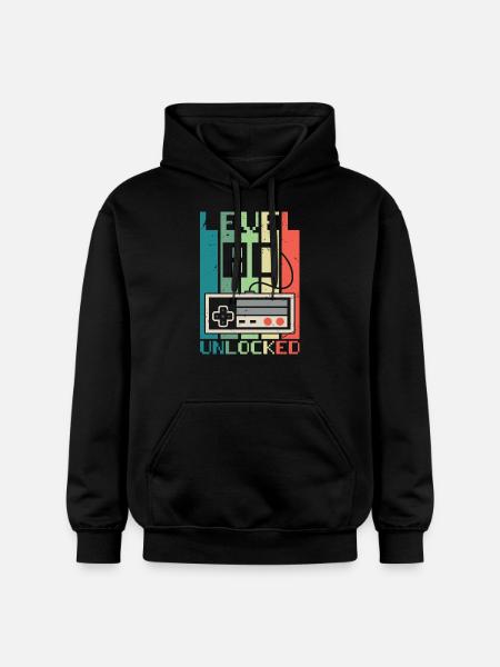 Level 80 Unlocked - Gildan Unisex Softstyle® Midweight Hoodie - black