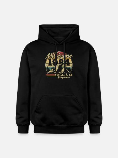 Millésime 1984 - Sweat à capuche Softstyle® Gildan Unisexe - noir
