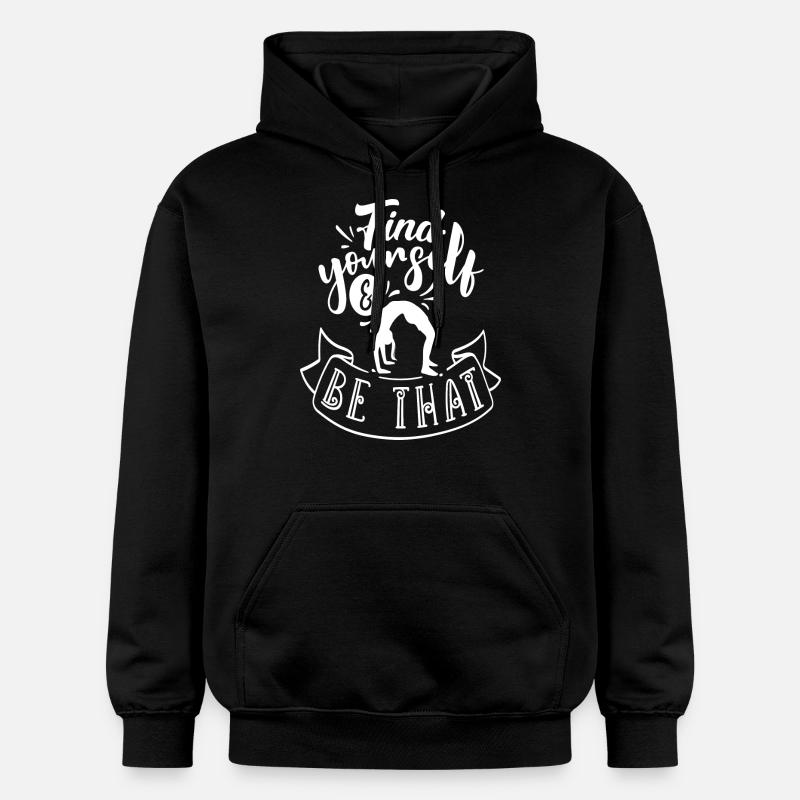 Trouvez-vous et soyez cela - Yoga - Sweat à capuche Softstyle® Gildan Unisexe - noir