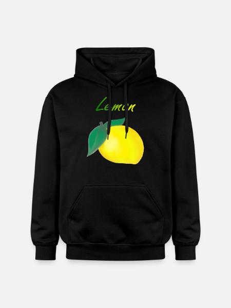 Citron - Sweat à capuche Softstyle® Gildan Unisexe - noir