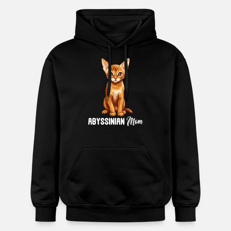 Chat d’Abyssinie Abessinierkatze - Sweat à capuche Softstyle® Gildan Unisexe - noir