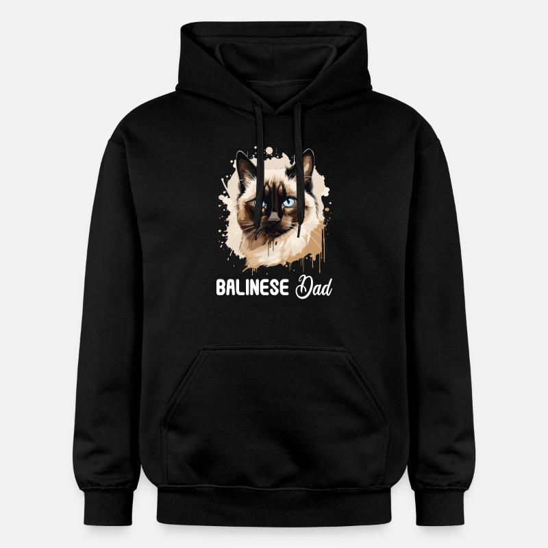 Chat balinais Balinesenkatze - Sweat à capuche Softstyle® Gildan Unisexe - noir