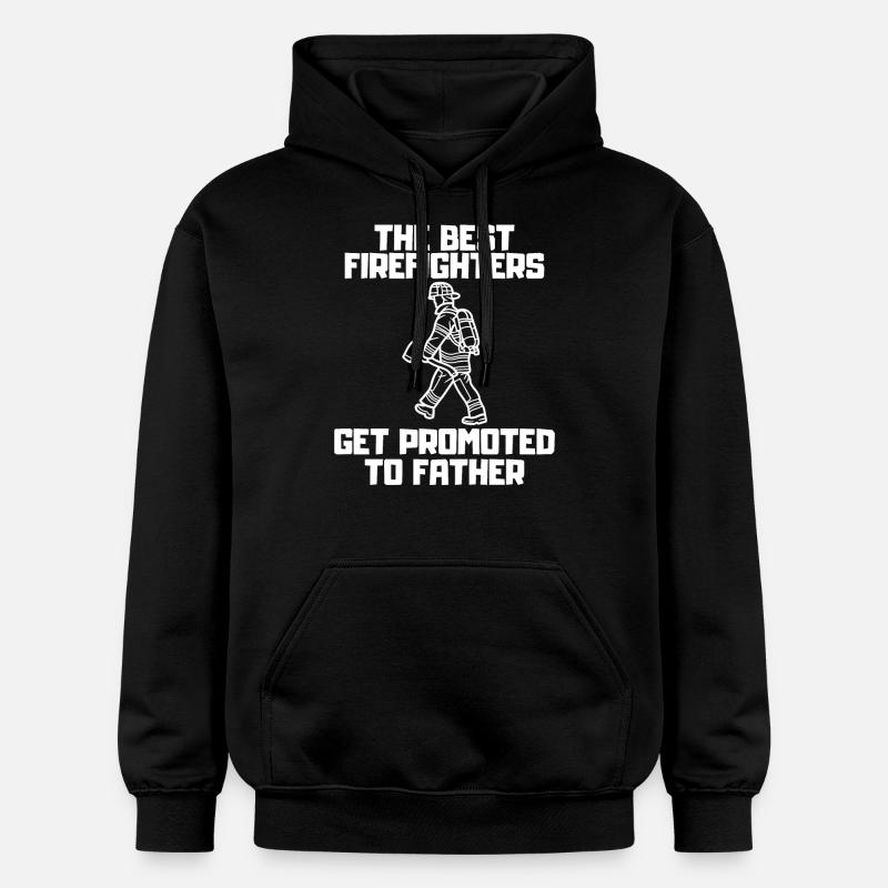 Pompier Papa Profession Passion - Sweat à capuche Softstyle® Gildan Unisexe - noir