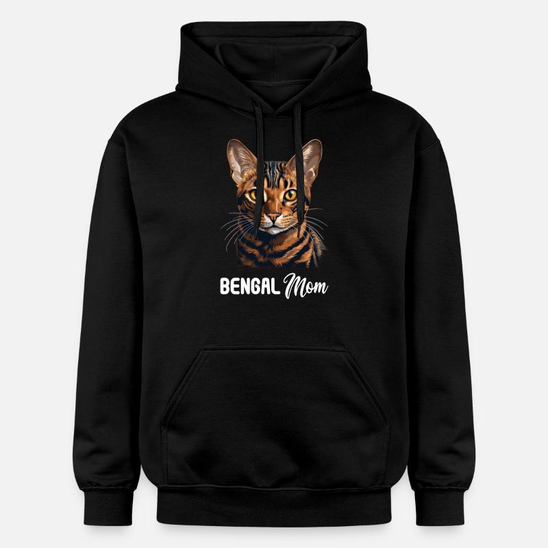 Chat du Bengale Bengalkatze - Sweat à capuche Softstyle® Gildan Unisexe - noir