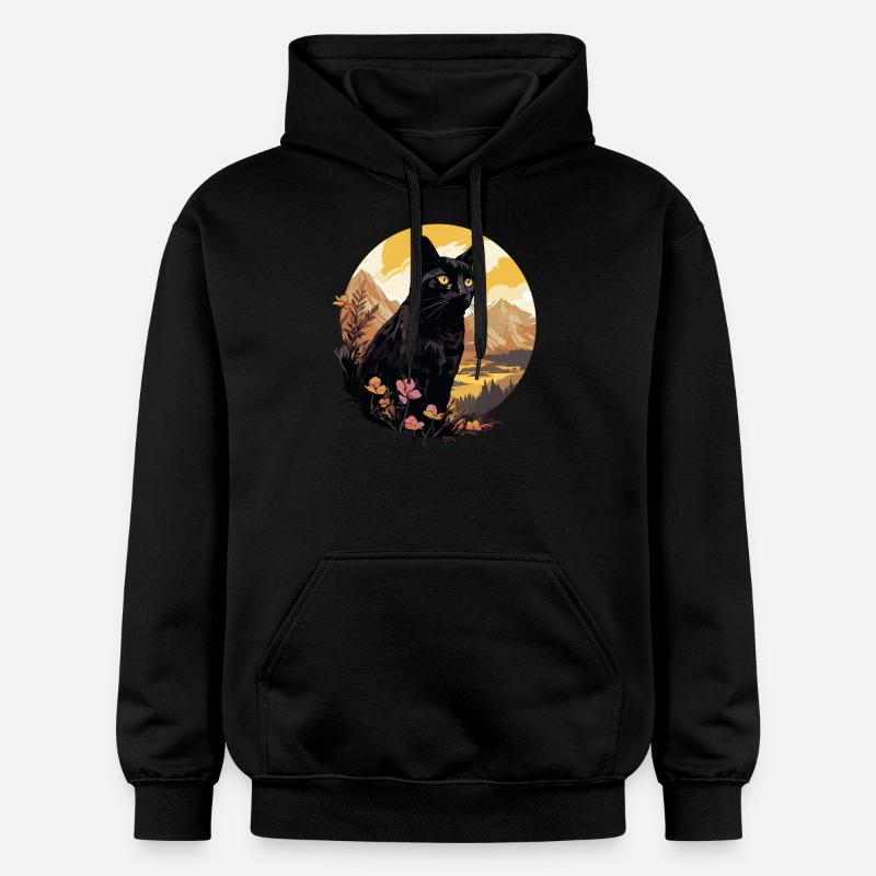 Chat de Bombay Bombay Katze - Sweat à capuche Softstyle® Gildan Unisexe - noir