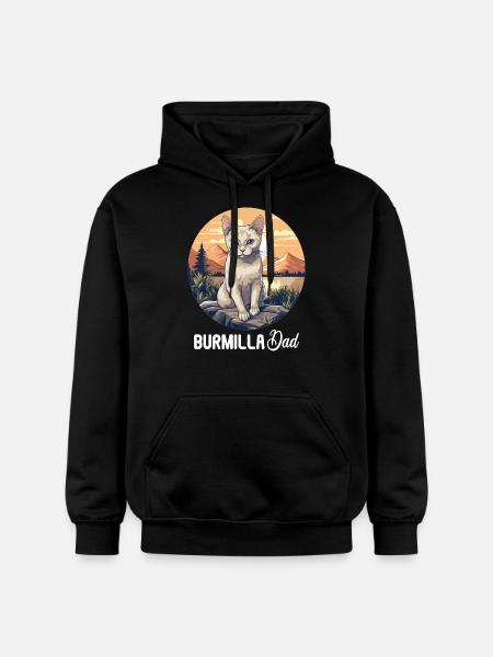 Burmilla Kitten Burmilla Cat - Gildan Unisex Softstyle® Midweight Hoodie - black