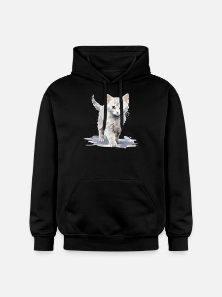 Burmilla Kitten Burmilla Cat - Gildan Unisex Softstyle® Midweight Hoodie - black
