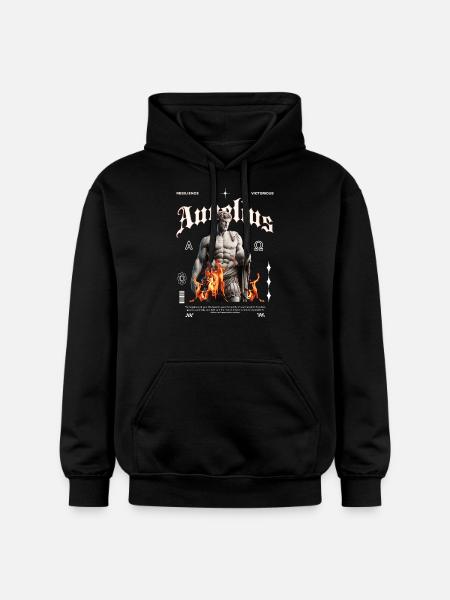 Marcus Aurelius stoisk streetwear - Gildan Softstyle® Midweight unisex-hoodie - sort