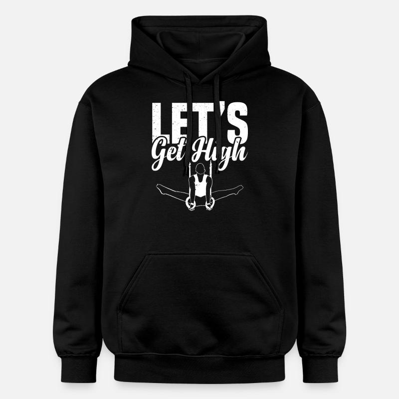 Gymnastique à l’anneau 5 - Sweat à capuche Softstyle® Gildan Unisexe - noir