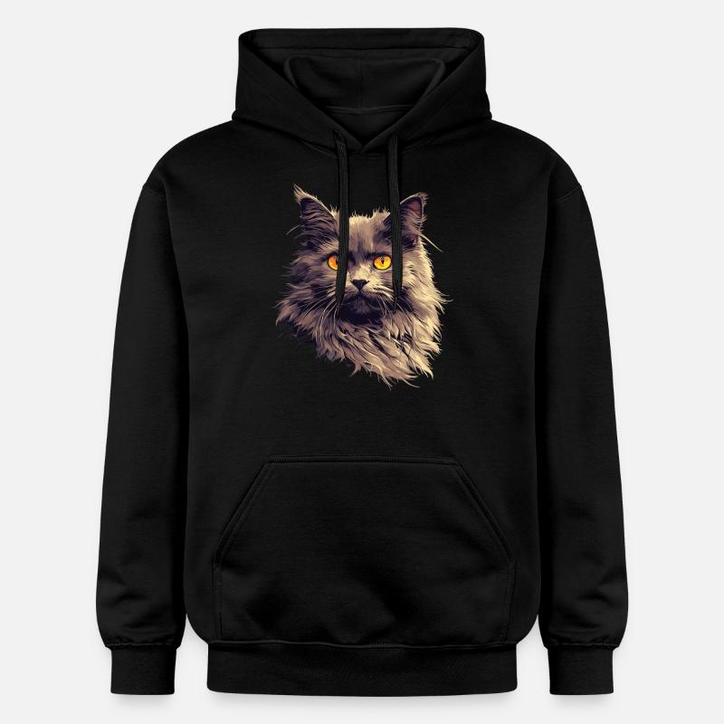 Chaton Nebelung Chat Nebelung - Sweat à capuche Softstyle® Gildan Unisexe - noir