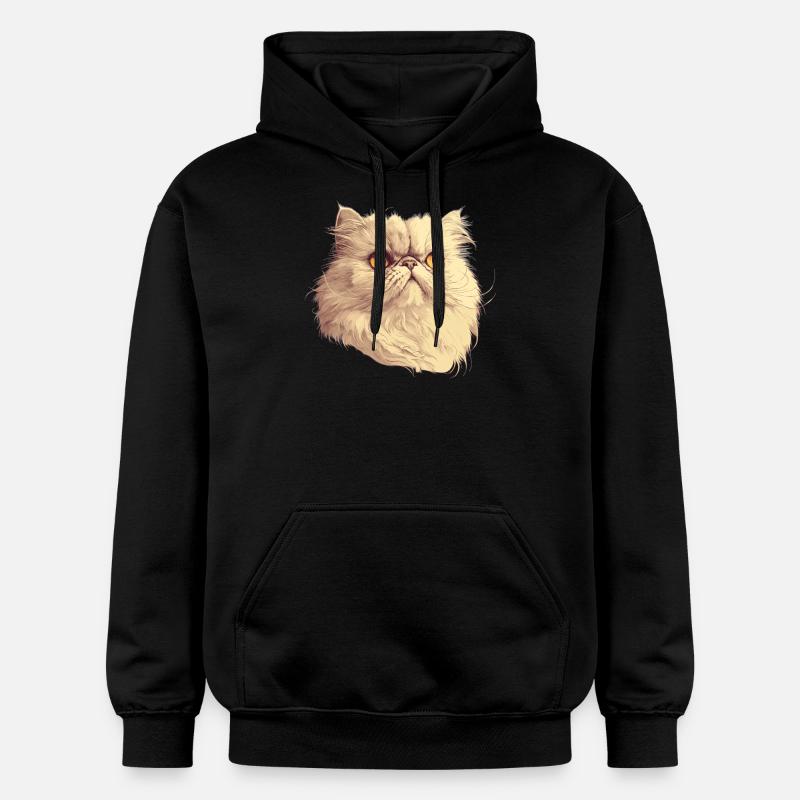 Chat persan Perserkatze - Sweat à capuche Softstyle® Gildan Unisexe - noir