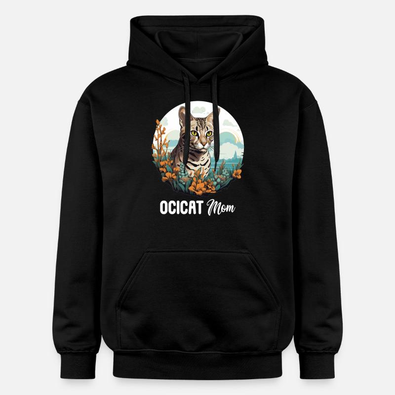 Ocicat Chaton Ocicat Chat - Sweat à capuche Softstyle® Gildan Unisexe - noir