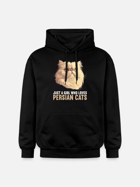 Persian Cat Perserkatze - Gildan Unisex Softstyle® Midweight Hoodie - Schwarz