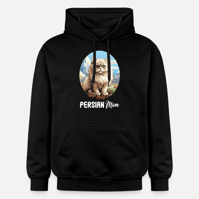 Chat persan Perserkatze - Sweat à capuche Softstyle® Gildan Unisexe - noir