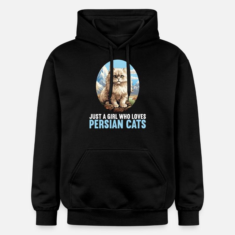 Chat persan Perserkatze - Sweat à capuche Softstyle® Gildan Unisexe - noir