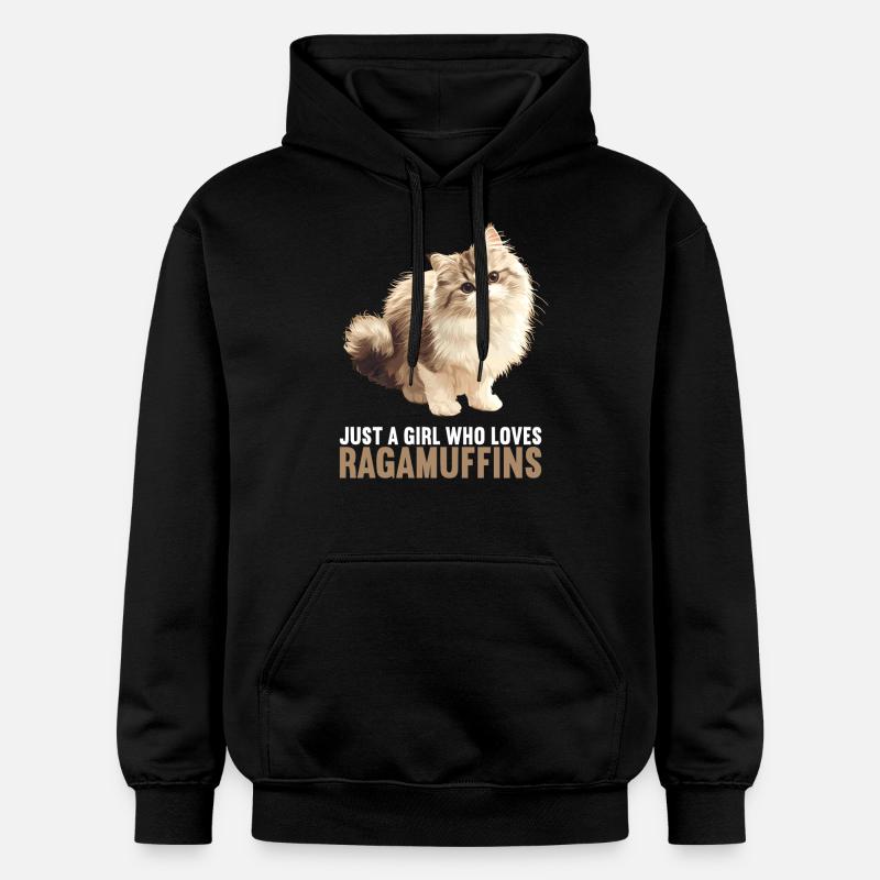 Ragamuffin Chaton Ragamuffin Chat - Sweat à capuche Softstyle® Gildan Unisexe - noir