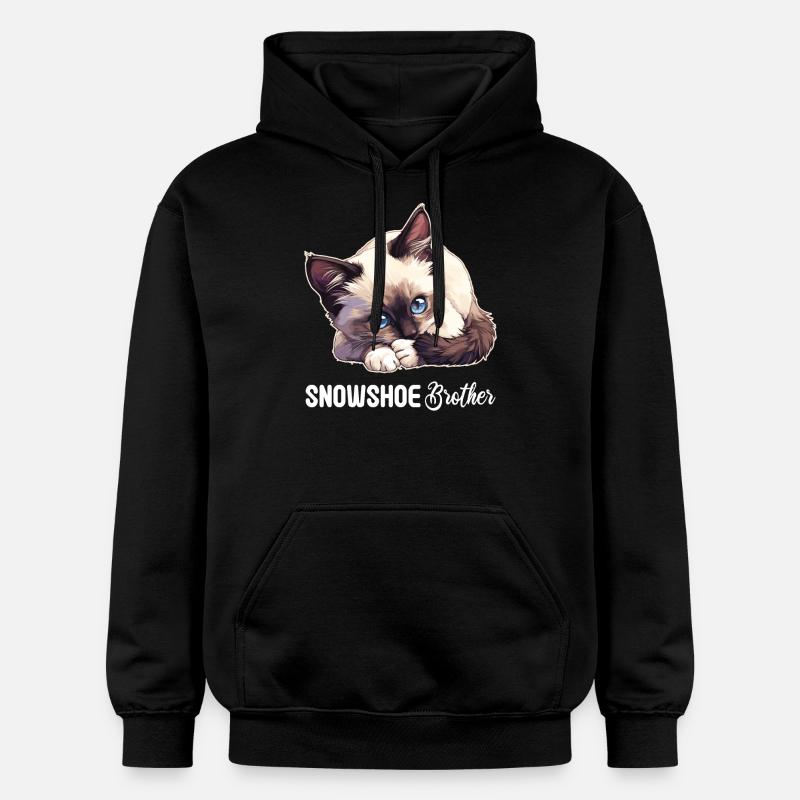 Chaton raquette Chat raquette - Sweat à capuche Softstyle® Gildan Unisexe - noir