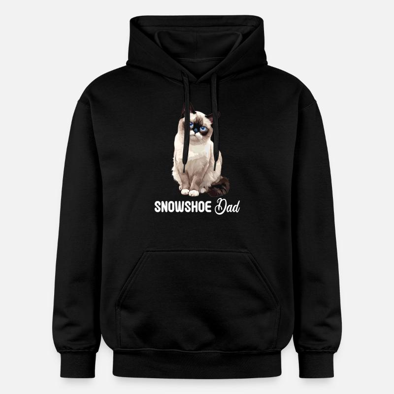 Chaton raquette Chat raquette - Sweat à capuche Softstyle® Gildan Unisexe - noir