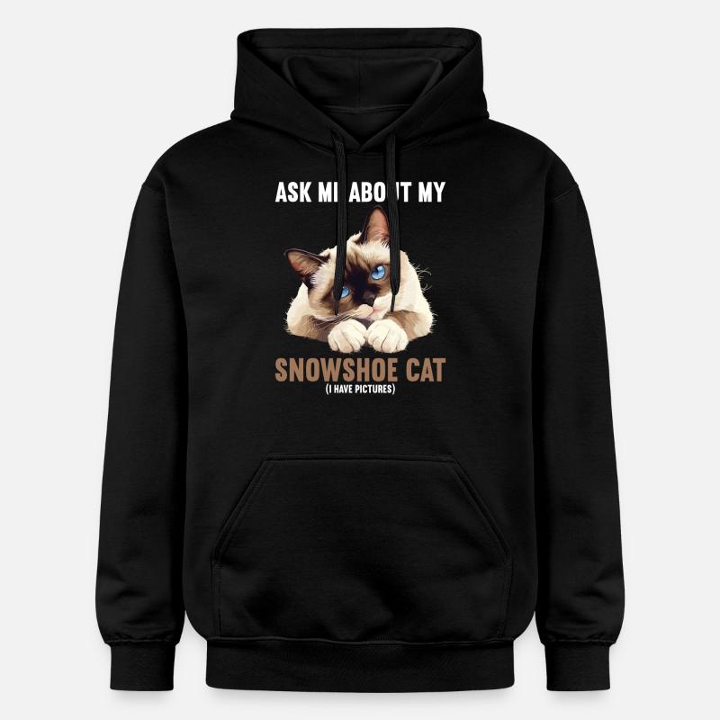 Chaton raquette Chat raquette - Sweat à capuche Softstyle® Gildan Unisexe - noir