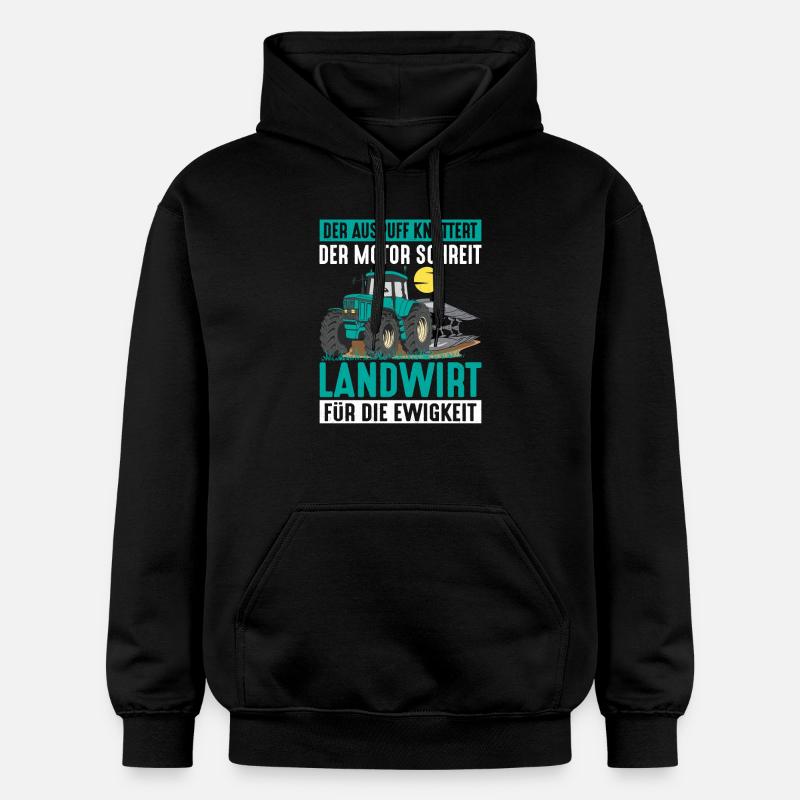 Fermier pour l’éternité Ferme agricole - Sweat à capuche Softstyle® Gildan Unisexe - noir