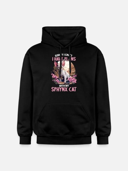 Sphynx Kitten Sphynx Cat - Gildan Unisex Softstyle® Midweight Hoodie - black
