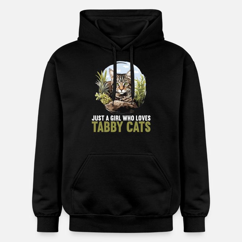 Tabby Kätzchen Tabby Katze - Gildan Unisex Softstyle® Midweight Hoodie - Schwarz