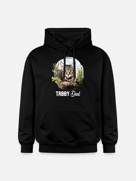 Tabby Kitten Tabby Cat - Gildan Unisex Softstyle® Midweight Hoodie - black