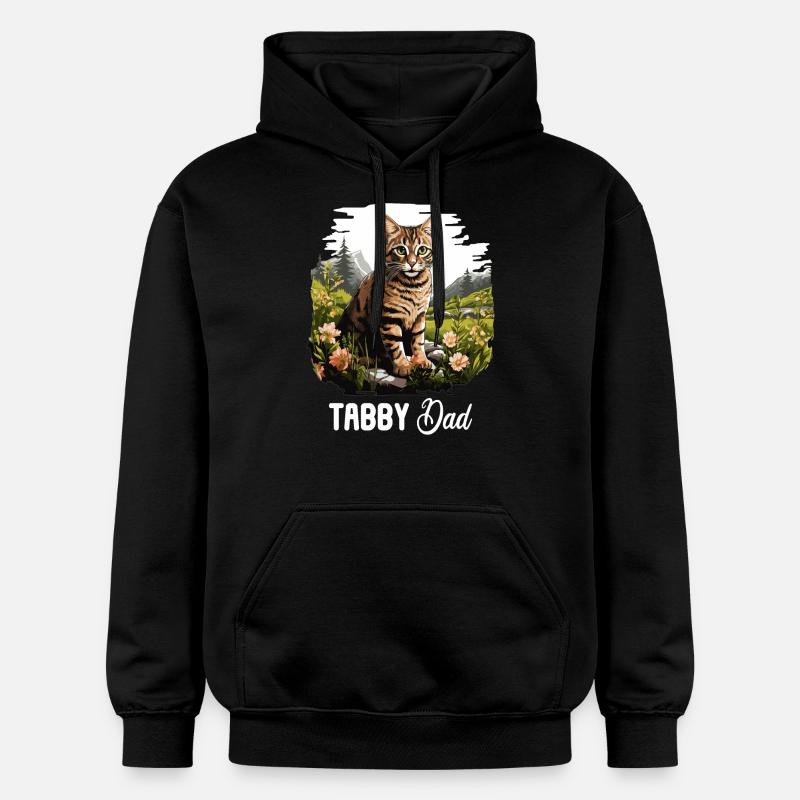Tabby Kätzchen Tabby Katze - Gildan Unisex Softstyle® Midweight Hoodie - Schwarz