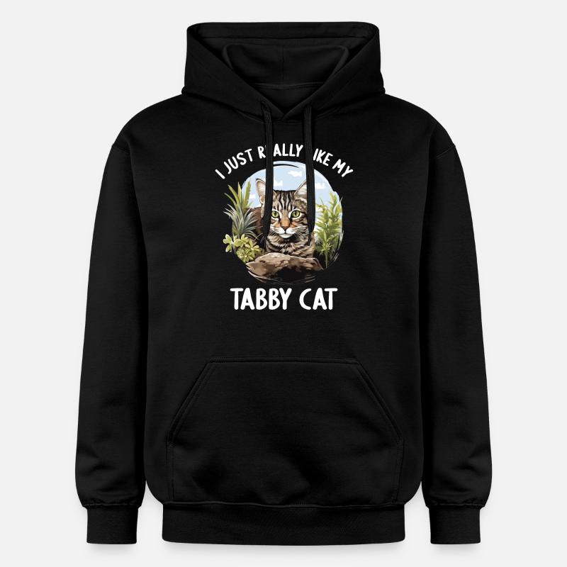 Chaton tigré chat tigré - Sweat à capuche Softstyle® Gildan Unisexe - noir