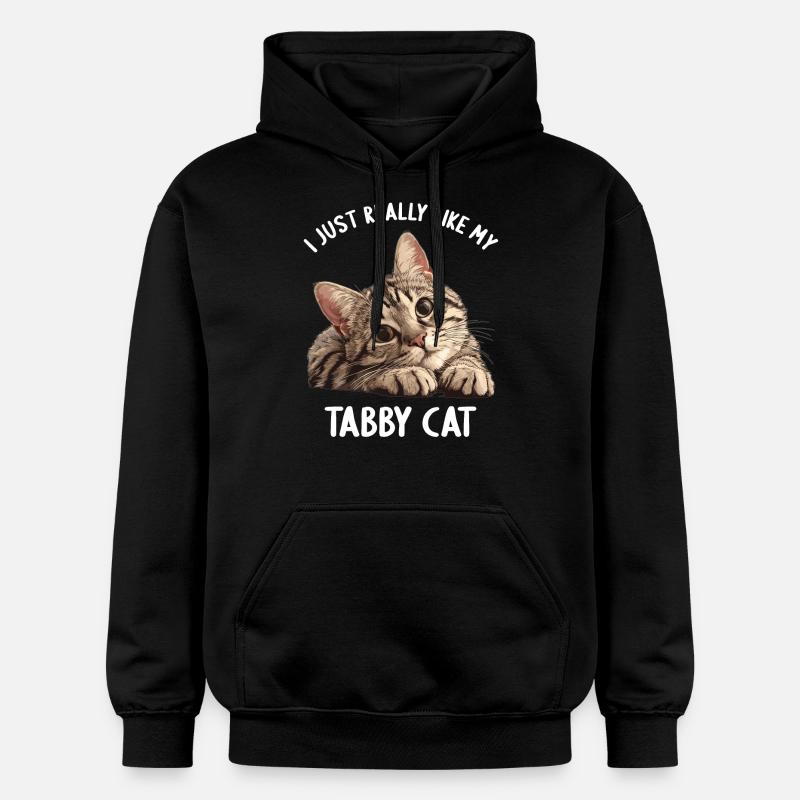 Chaton tigré chat tigré - Sweat à capuche Softstyle® Gildan Unisexe - noir