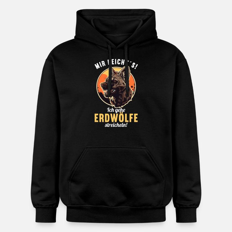Loups d’Aardwolf - Sweat à capuche Softstyle® Gildan Unisexe - noir