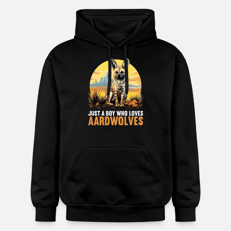 Loups d’Aardwolf - Sweat à capuche Softstyle® Gildan Unisexe - noir
