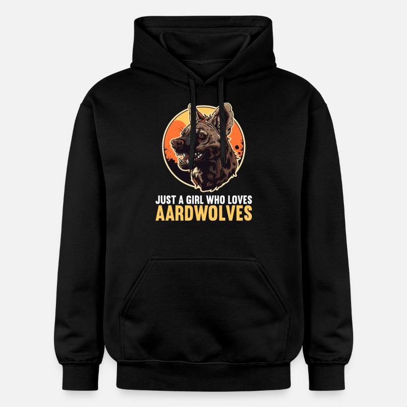Loups d’Aardwolf - Sweat à capuche Softstyle® Gildan Unisexe - noir