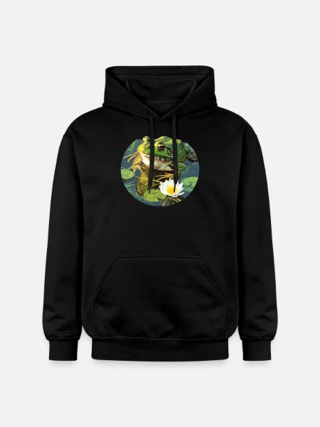 Bullfrogs Bullfrog - Gildan Unisex Softstyle® Midweight Hoodie - black