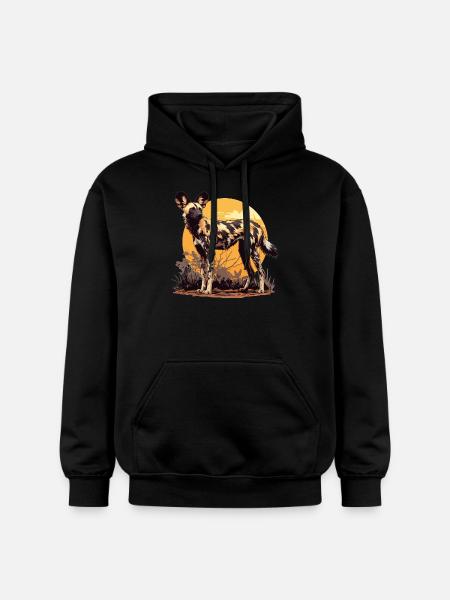 Wild Dogs Wild Dog - Gildan Unisex Softstyle® Midweight Hoodie - black