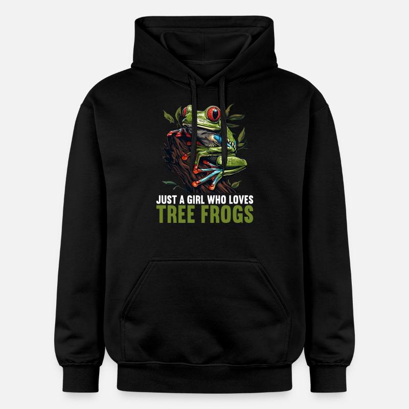 Rainette Baumfrösche Baumfrosch - Sweat à capuche Softstyle® Gildan Unisexe - noir